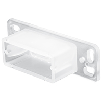 TRACK DRAWER BACK PLATE WHITE