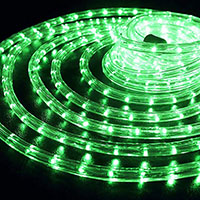 ROPE LIGHT LED GREEN 18FT