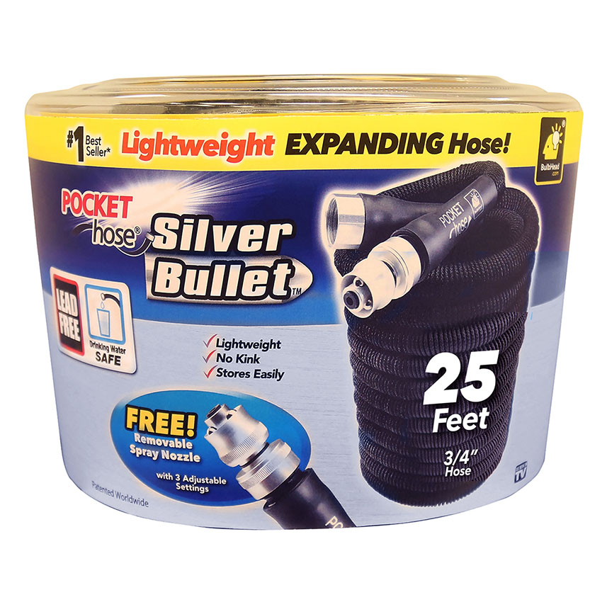 Hose Expndl Silver Bullet 25ft