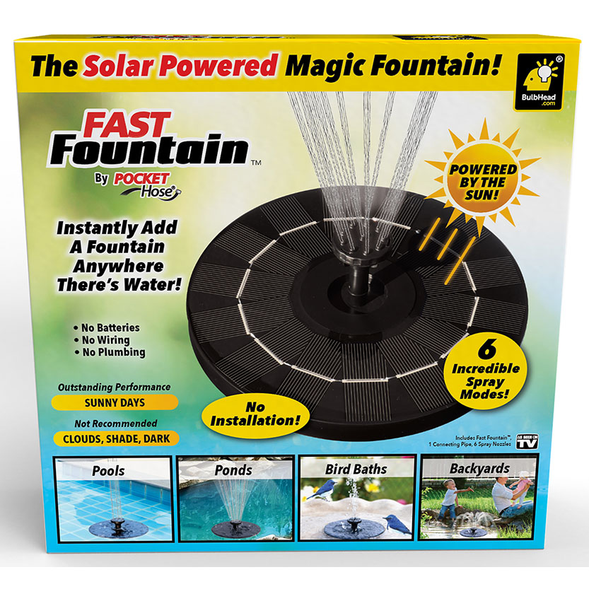 FOUNTAIN WATER SOLAR POWERED