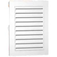 GABLE VENT 12X18IN WHITE RECT