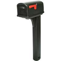 MAILBOX /POST C1 PLASTIC BLACK