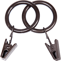 ORG-W.CURTAIN CLIP 5/8-3/4 D.BRN