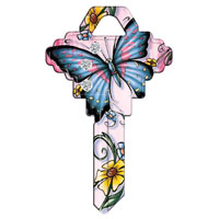 KEY BLANK SC1 BUTTRFLY BLING