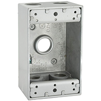 BOX OUTLET ALUM 1G 18.3CU GRAY