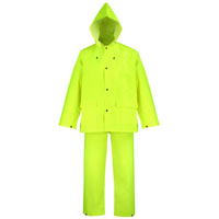 DiamondBack Rainsuit 3 Piece Polyester Yellow, XL