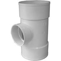 TEE BULL NOSE PVC HUB 6X6X4