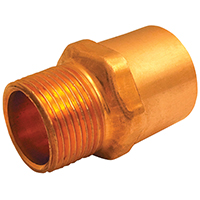 ADAPTER MALE COPPER 1/2X3/8