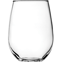 Oneida Vienna Series 95141AHG17 Stemless Wine Glass, 15 oz Capacity, Glass,