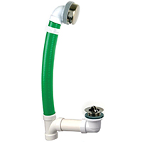 WASTE OVERFLOW W/FLEXIBLE PIPE