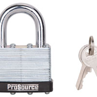 ProSource HD00038-3L Padlock, Keyed Alike Key, Standard Shackle, 11/32 (8.7)