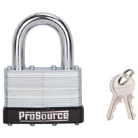 ProSource HD00030-3L Padlock, Keyed Alike Key, Standard Shackle, 7/16 (11.1)