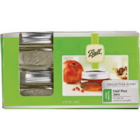 61162 ELITE 8 OZ 1/2 PINT JARS