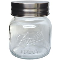 Ball 1440070017 Storage Canning Jar, 64 oz Capacity, Glass, Clear, 5-3/4 in