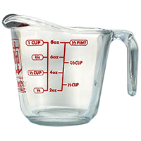 1 CUP GLASS MEASURING CUP 4