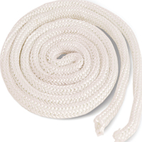 ROPE GASKET FBRGLS 3/8X6 WHT