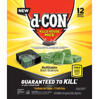 d-CON 98666 Refillable Bait Station, Solid