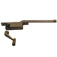 CASEMENT CRANK SQ LH 9IN BRNZ