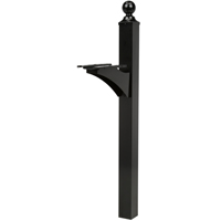 POST MAILBOX STEEL BLK 56.4IN