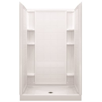 SHOWER WALL BACK ENSEMBLE WHT