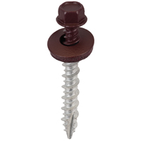 9x1.5 Roof Screw Burgundy