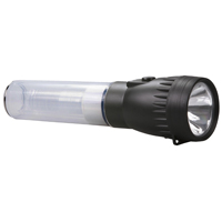 LIFE+GEAR LG02-10160-WHI 2-in-1 Flashlight; AA Battery; LED Lamp; 50 Lumens;