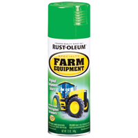 RUST-OLEUM 7435830 Farm Equipment Spray Paint, Gloss, Green, 12 oz, Aerosol