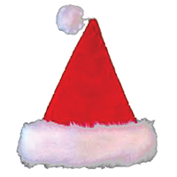 SANTA HAT VALUE PLUSH 17IN