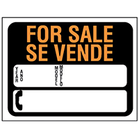 SIGN AUTO FOR SALE BILING 9X12 3
