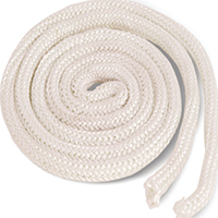 ROPE GASKET FBRGLS 3/8X150 WHT