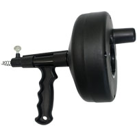 AUGER DRAIN DRUM 1/4X15FT BLK
