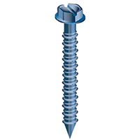 25PK 3/16"X 1-1/4"HEX CEMENT SCR