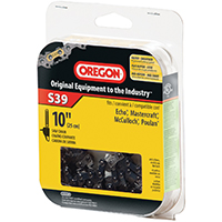 Oregon Xtraguard S39 Chainsaw Chain, 5/32 in File, 10 in L Bar, Stainless