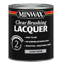 Minwax 155100000 Brushing Lacquer, Liquid, Clear, 1 qt, Can