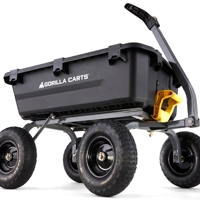 CART DUMP POLY YARD BLK 1200LB