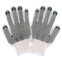 Glove Cotton Wht W/dots 1 Size