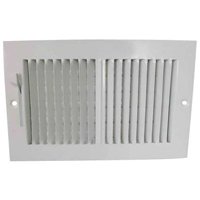 REGISTER SIDEWALL 2WY 10X6 WHT