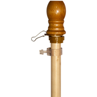 60705 WOOD POLE W/RING 5FT