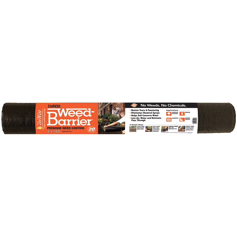 BARRIER WEED 20YR BLK 4X100FT