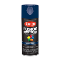 Krylon Fusion K02714007 Primer and Spray Paint, Gloss, Navy, 12 oz, Aerosol