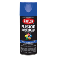 Krylon Fusion K02716007 Primer and Spray Paint, Gloss, Patriotic Blue, 12