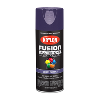 Krylon Fusion K02719007 Primer and Spray Paint, Gloss, Purple, 12 oz,