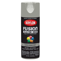 Krylon Fusion K02723007 Primer and Spray Paint, Gloss, Smoke Gray, 12 oz,