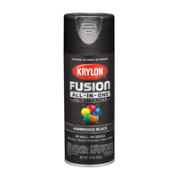 Krylon Fusion K02782007 Primer and Spray Paint, Black, 12 oz, Aerosol Can