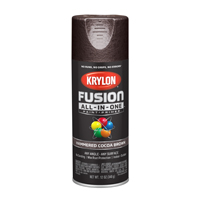Krylon Fusion K02785007 Primer and Spray Paint, Cocoa Brown, 12 oz, Aerosol