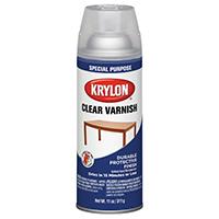 Krylon K07002777 Varnish Coating; Satin; Clear; Liquid; 11 oz; Aerosol Can
