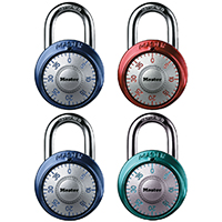 PADLOCK 3/4" COMBINATION 4PK