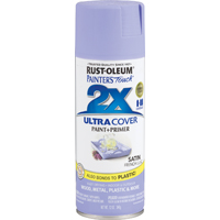 RUST-OLEUM PAINTER'S Touch 249079 Satin Spray Paint, Satin, French Lilac, 12