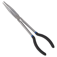 Vulcan JL-PR51100-15 Bent Nose Plier, 11 in OAL, 7.5 cm Jaw Opening, Black