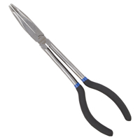 Vulcan JL-PR51100-90 Bent Nose Plier, 11 in OAL, 5.2 cm Jaw Opening, Black